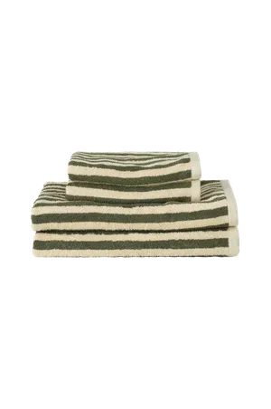 Frottéset Stripe 4 delar